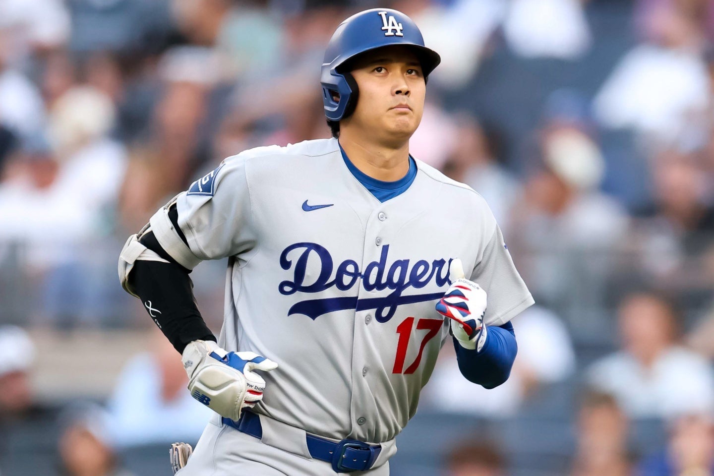 ヤンキース戦に先発出場した大谷翔平。(C)Getty Images