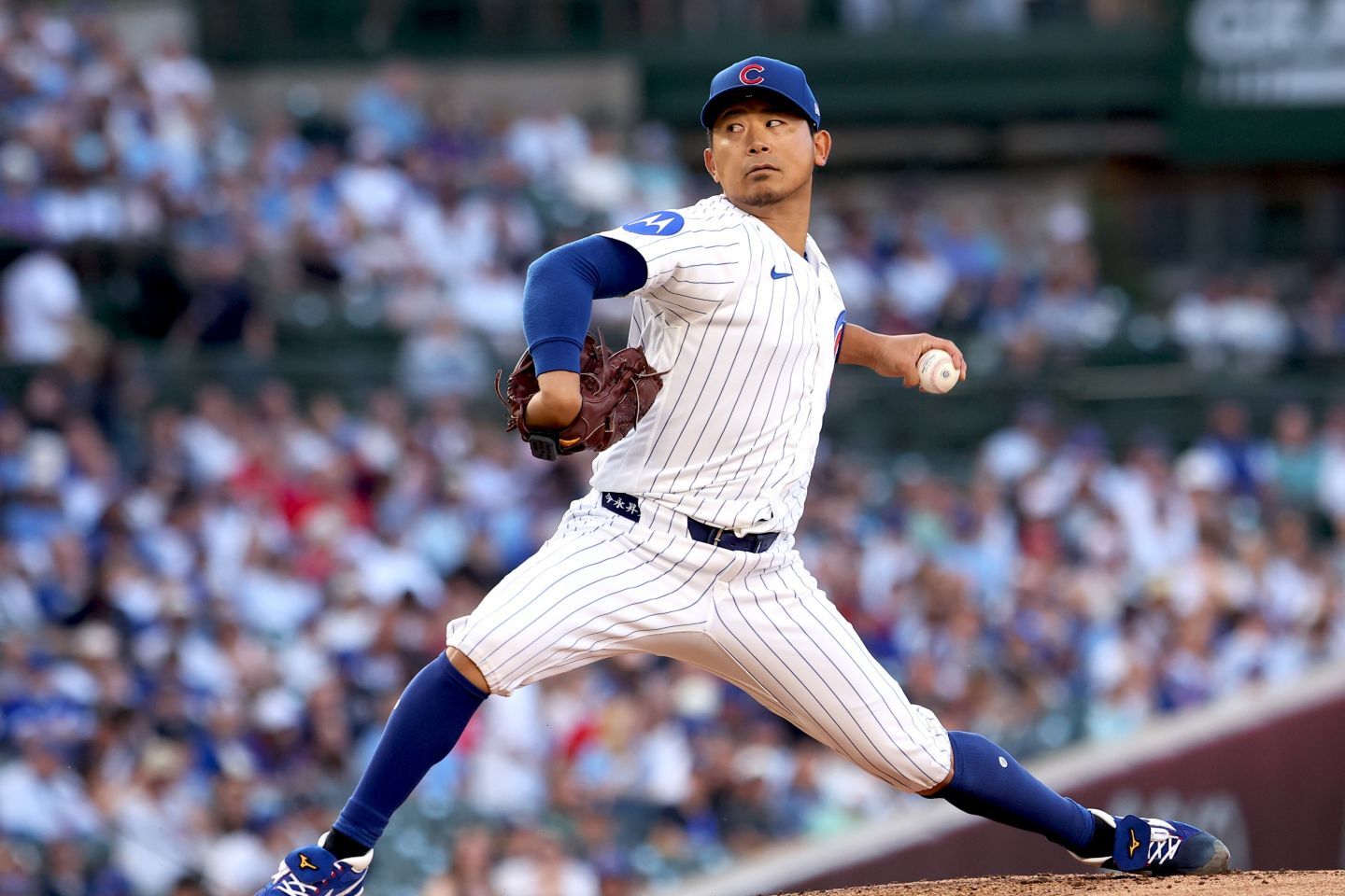 今季６勝目を挙げた今永。７回を無失点に抑えた。(C) Getty Images