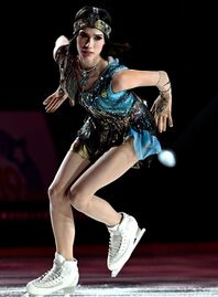 五輪金から８年…いまもザギトワはロシアの国民的アスリートだ。(C)Getty Images
