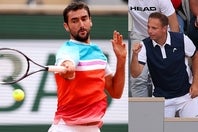 選手を引退後、コーチとしてチリッチを支えたビシャク氏（右）。2022年全仏OPではベスト４に導いたが、師弟関係に終止符が打たれた。(C)Getty Images