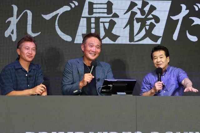 井上と那須川の第２戦を占った（左から）畑山氏、竹原氏、渡嘉敷氏。写真：永島裕基