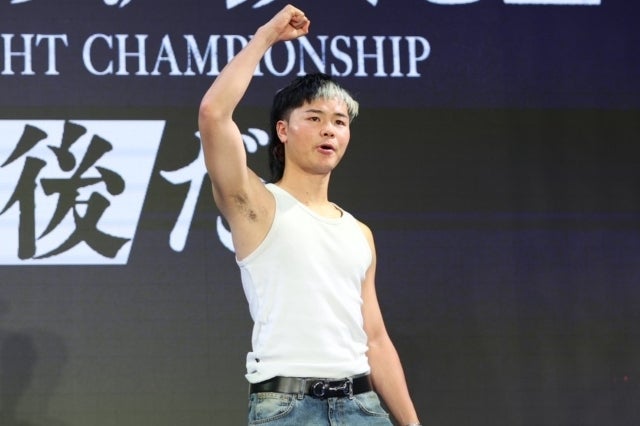 ９月下旬に那須川との２戦目に臨む井上。写真：永島裕基
