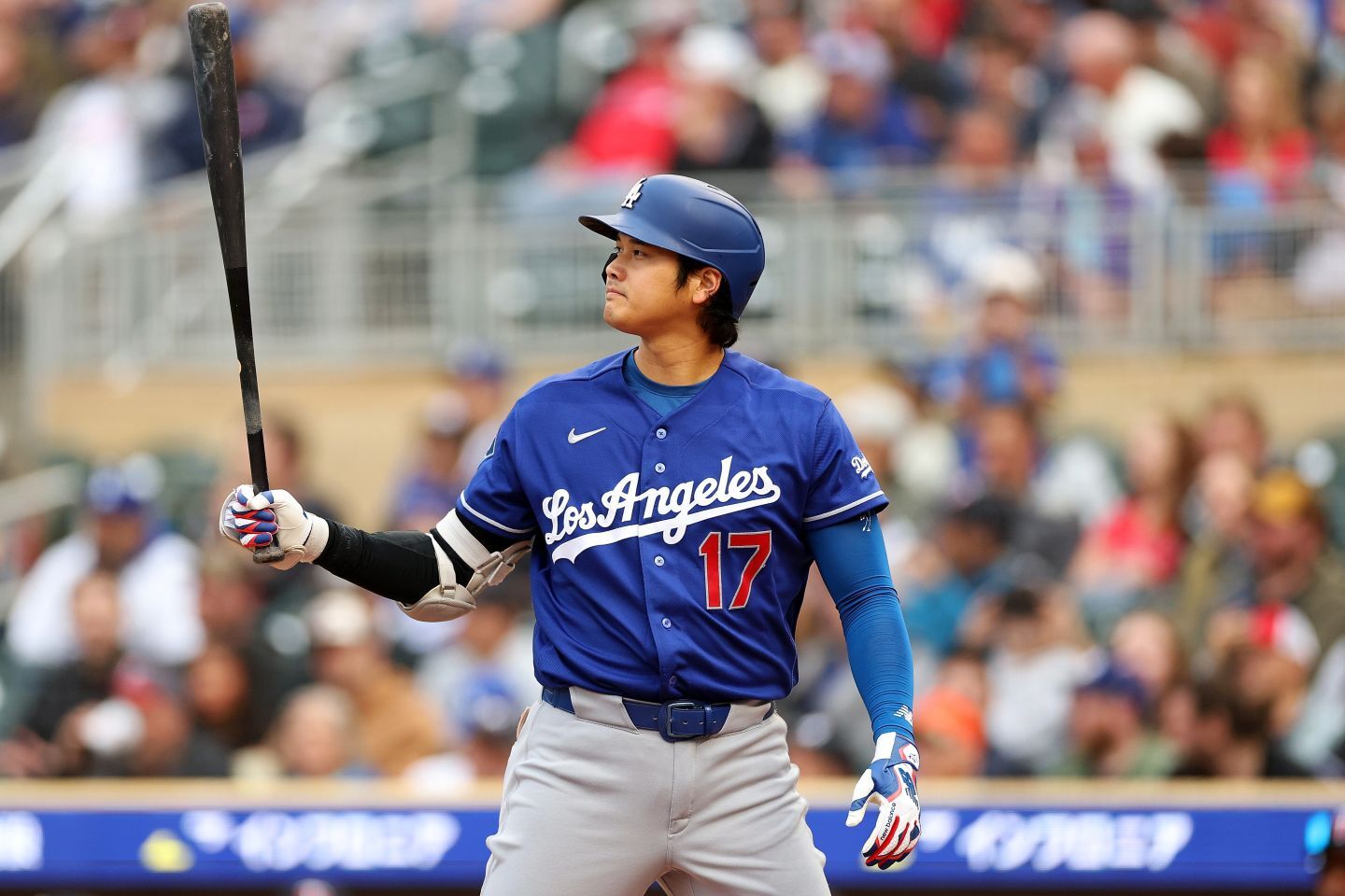 ドジャースが現時点で最優先している打者の大谷。(C) Getty Images
