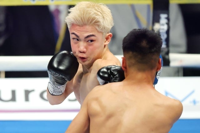 プロ５戦目で世界タイトルに挑む吉良。写真：西村尚己/アフロスポーツ
