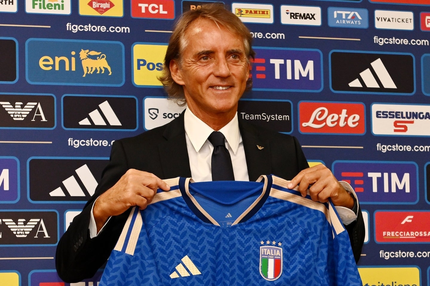 二度目のイタリア代表監督に就任したマンチーニ。(C)Getty Images