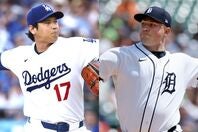 ４日以降登板のない大谷（左）と、ドジャース移籍話が出続けているスクーバル（右）。(C)Getty Images