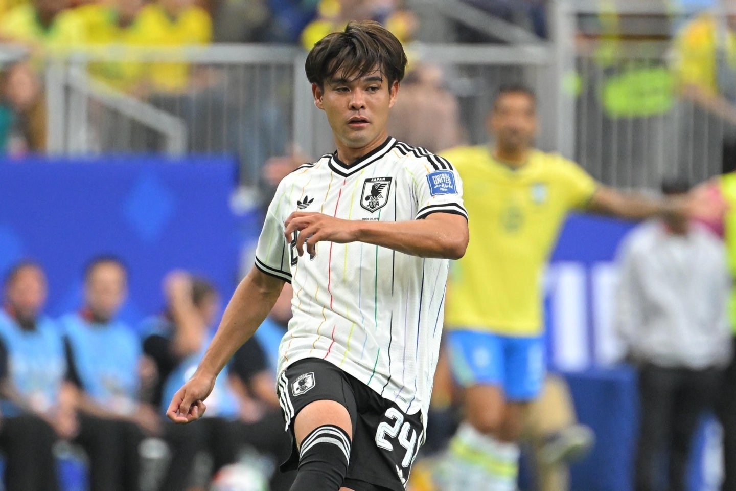 W杯日本代表の佐野海舟。帰国後、都内の黒湯温泉に２回も通っていた。写真：金子拓弥（THE DIGEST写真部／JMPA代表撮影）