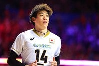 日本代表の主将・石川祐希。中国戦では途中交代した。写真：梅月智史（THE DIGEST写真部）