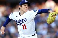 今季５勝目を挙げたドジャースの佐々木。(C) Getty Images