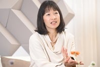 「ペグラには予測のうまさと安定感があります」と言う伊達公子さん。写真：金子拓弥（THE DIGEST写真部）