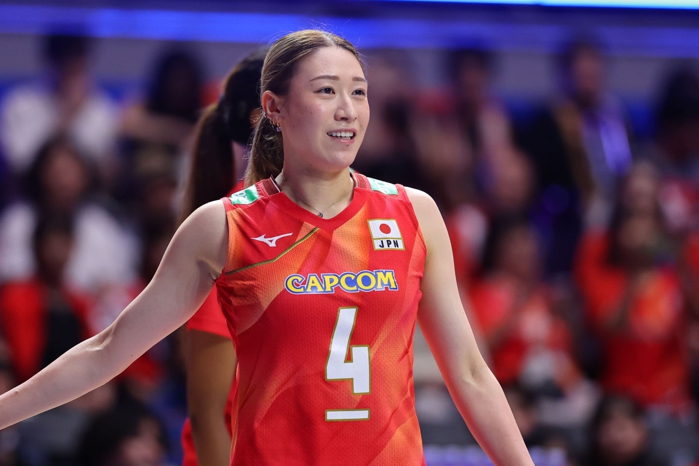 バレーボール女子日本代表の石川真佑。写真：梅月智史（THE DIGEST写真部）