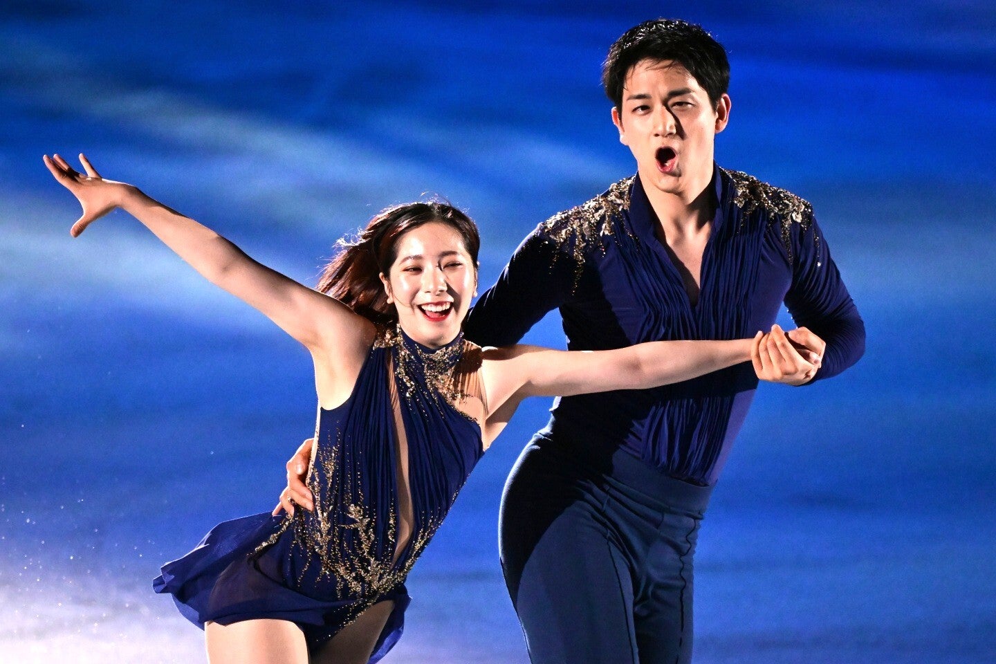 りくりゅう初プロデュースのアイスショーが千秋楽を迎えた。写真：アフロスポーツ
