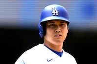 ドジャースの大谷翔平がRソックス戦の第２打席で申告敬遠となった。（C）Getty Images