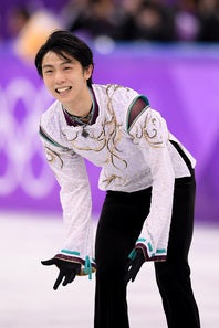 五輪２連覇の羽生結弦。人気キャラクターとの夢コラボが実現した。(C)Getty Images