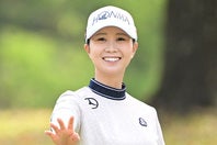 女子プロゴルファーの金澤志奈がオフショット姿を披露した。(C)Getty Images