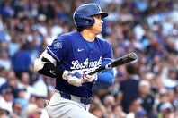 カブス戦に１番・DHでスタメン出場した大谷。(C)Getty Images