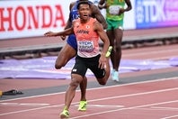 昨年の東京世界陸上の男子110mHで５位に入った村竹。写真：梅月智史（THE DIGEST写真部）
