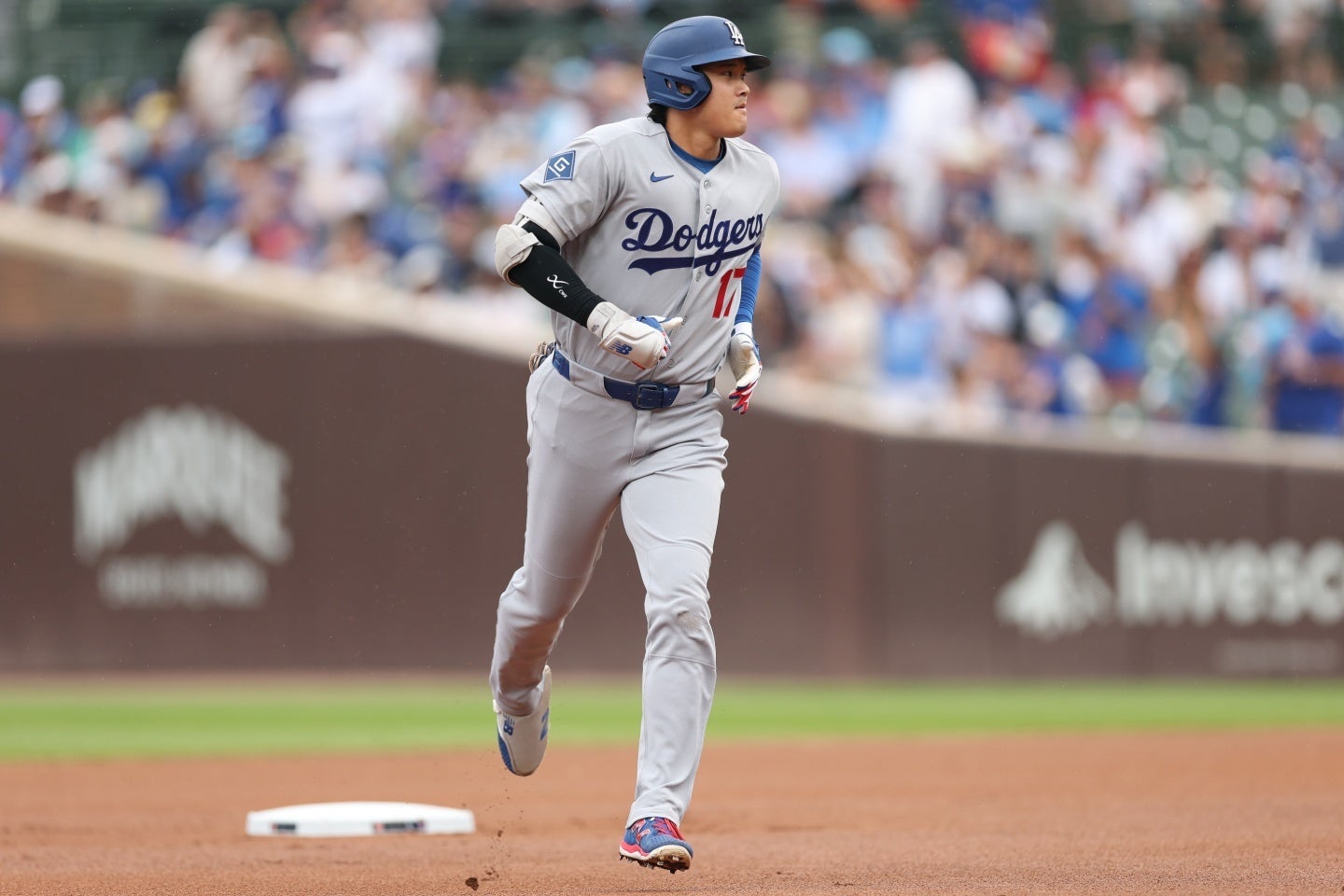 大谷は今季初の１試合２発をマークしたがドジャースは敗北。泥沼の６連敗となった。(C) Getty Images
