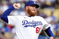 右肘の違和感を訴えIL入りしているドジャースのクライン。(C)Getty Images