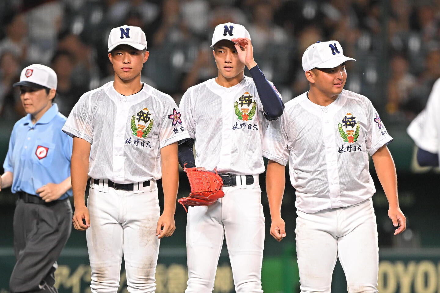 25年ぶりに初戦突破を果たした佐野日大。写真：金子拓弥（THE DIGEST写真部）