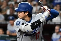 ダイヤモンドバックス戦に「１番・DH」で出場した大谷は２打数無安打、２四球だった。(C)Getty Images