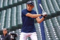 現在も現役さながらの絞られた体型を維持しているイチロー氏。(C)Getty Images