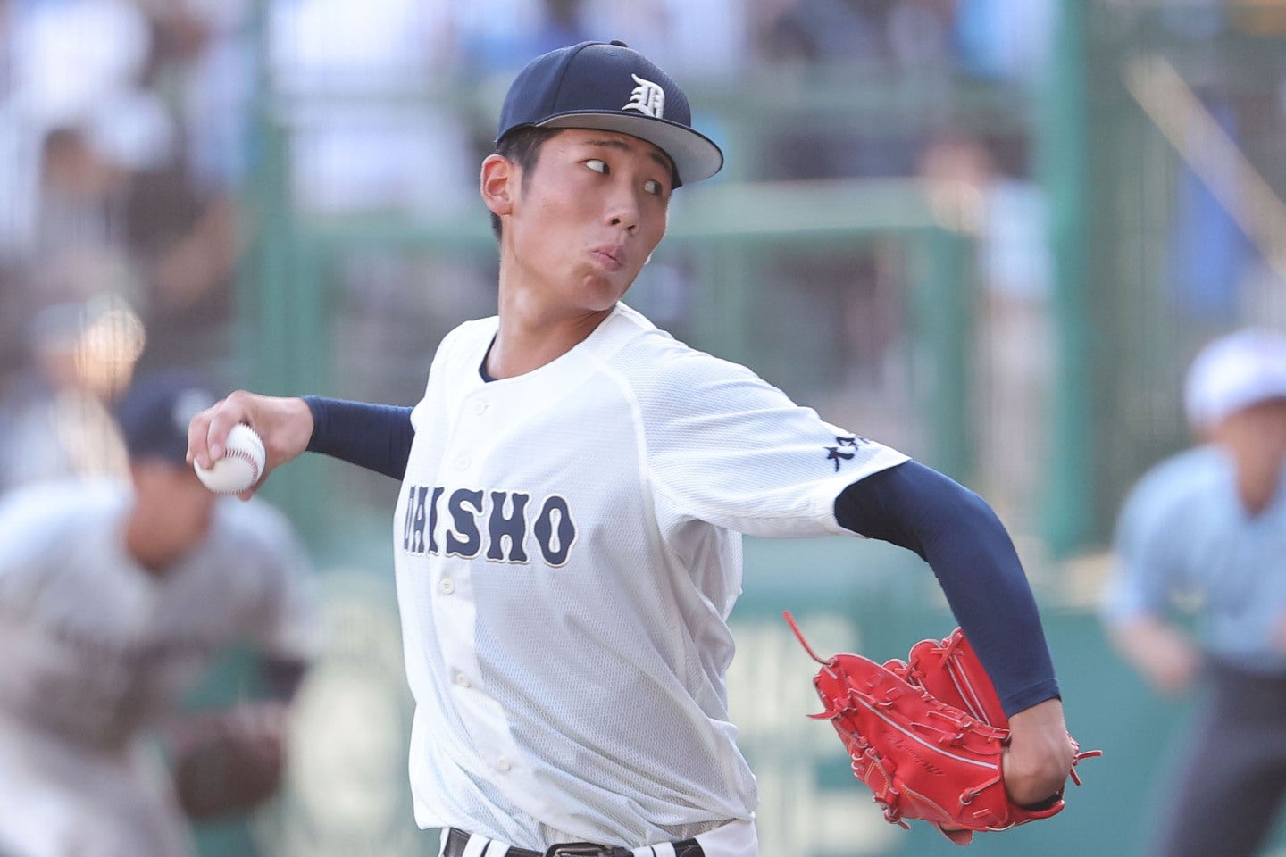 接戦続きの大会４日目、抜群の投球でアピールした大分商・平田　写真：THE DIGEST写真部