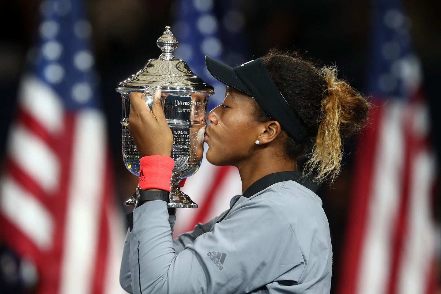 2018年に衝撃的な初優勝を飾った全米オープン。20年にも頂点に立った大坂にとって、全米は特別な意味を持つ大会だ。(C)Getty Images