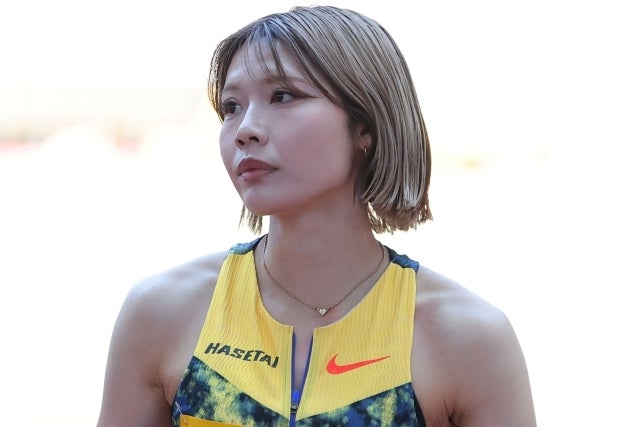陸上女子100ｍHで日本記録を更新した中島ひとみ。写真：梅月智史（THE DIGEST写真部）