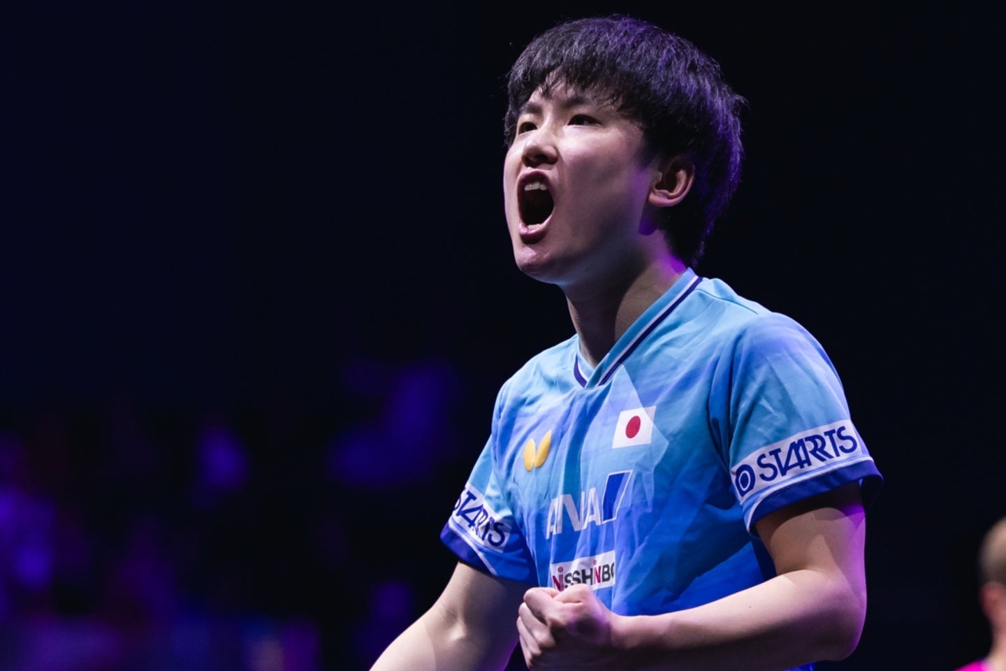 張本智和が２連覇。妹・美和とのアベックVを決めた。(C）WTT