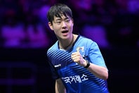張本智和と決勝で対戦した韓国の新星オ・ジュンソン。（C）WTT