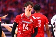 男子バレー日本代表の主将・石川祐希。写真：梅月智史（THE DIGEST写真部）