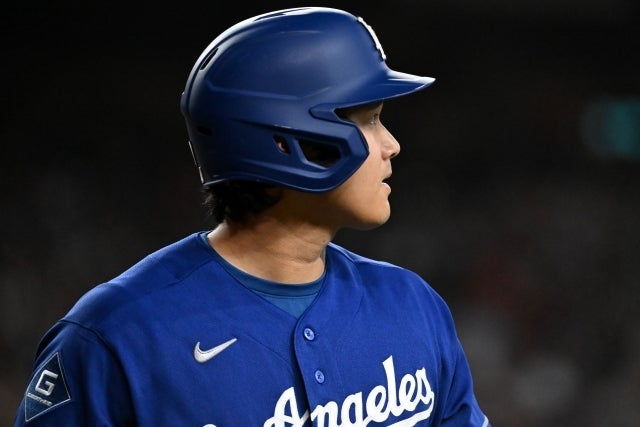 ダイヤモンドバックス戦に１番・DHでスタメン出場したドジャースの大谷翔平。(C)Getty Images
