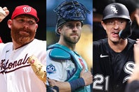 左からリッテル、ガーバー、ヘイズ。今季は揃って不振だが、復調すれば貴重な「掘り出し物」に　写真：GETTY IMAGES