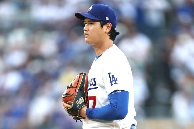 ７月上旬を最後に、マウンドに上がっていないドジャースの大谷。(C)Getty Images