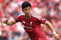 モナコとのプレシーズンマッチで、後半から出場したリバプールの遠藤。(C)Getty Images
