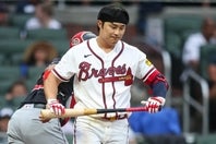 今シーズンここまで５安打、打率０割台に終わっているブレーブスのキム・ハソン。(C)Getty Images