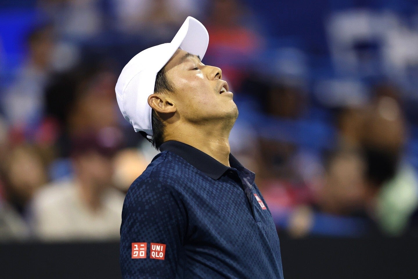 シンシナティOP予選２回戦で同年代のトルンゲリッティと対戦した錦織。好スタートを切ったものの、２セット目以降は主導権を握れず、２時間30分で力尽きた。※写真は７月のDCオープン。（C）Getty Images