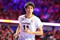 男子バレーボール日本代表の富田将馬。写真：梅月智史（THE DIGEST写真部）