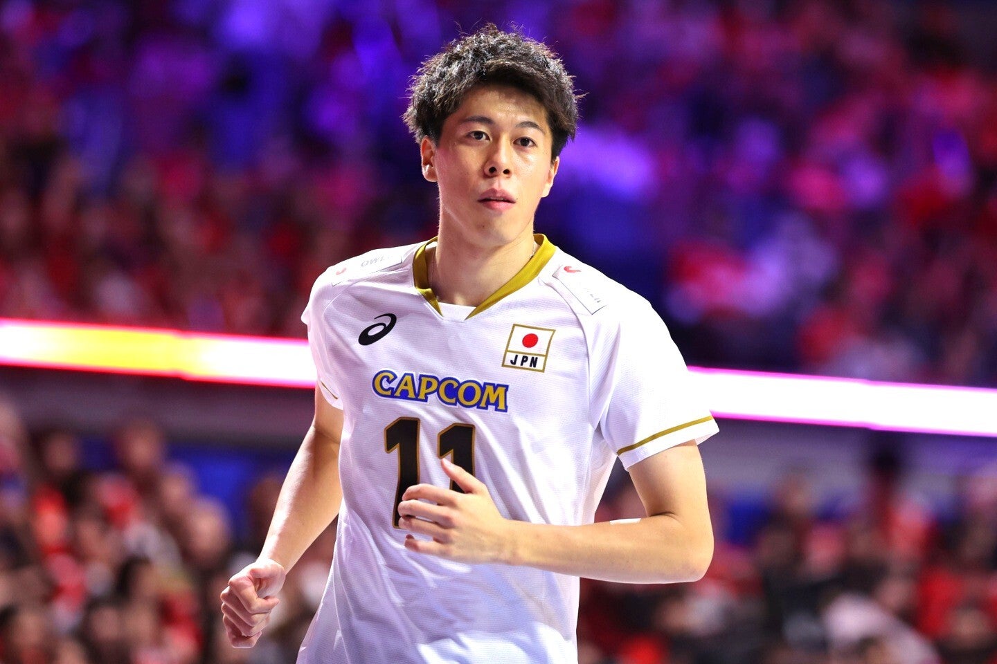 男子バレーボール日本代表の富田将馬。写真：梅月智史（THE DIGEST写真部）