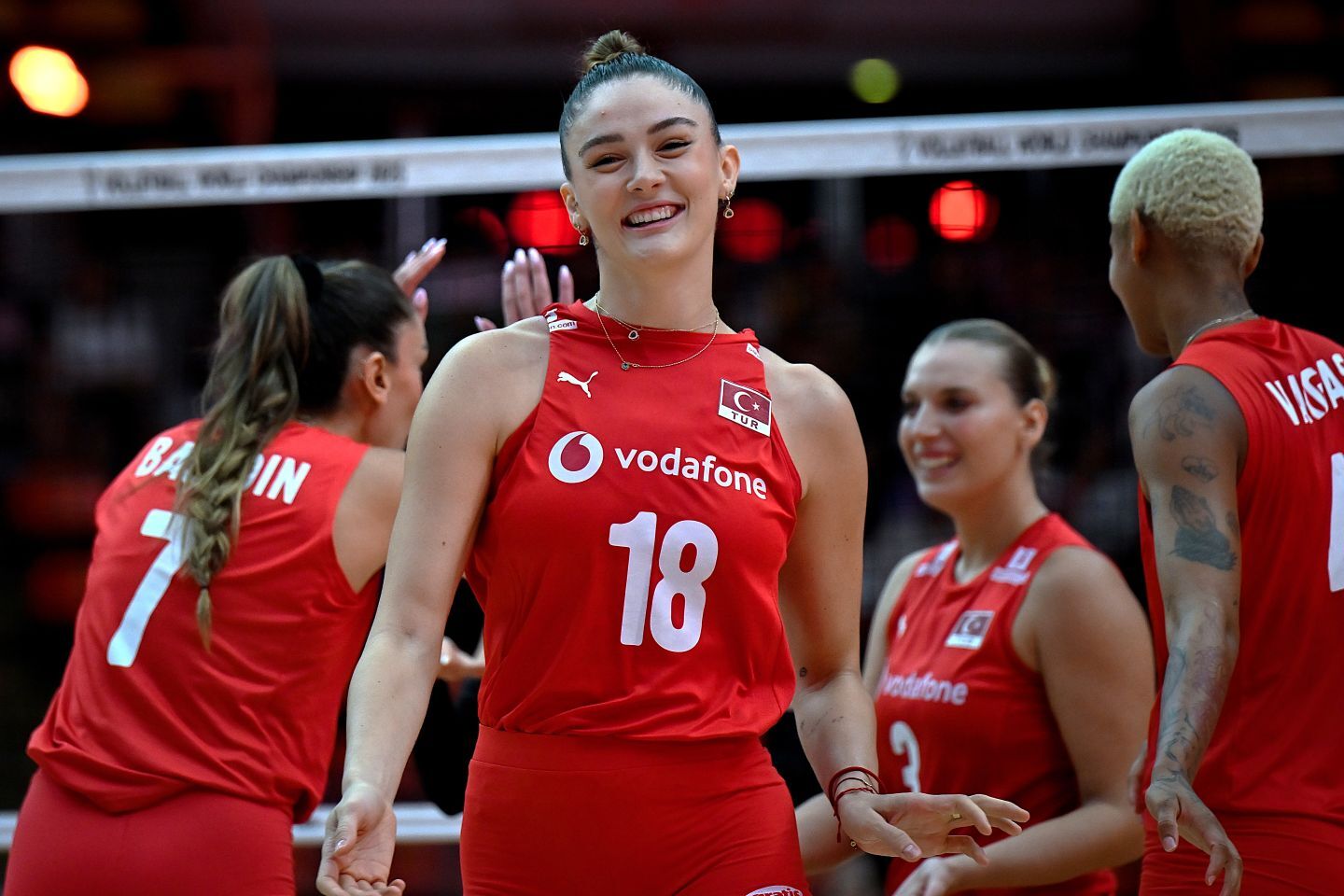 トルコ・スポーツ界屈指の人気者であるギュネシュ。世界を代表するミドルブロッカーだ。(C)Getty Images