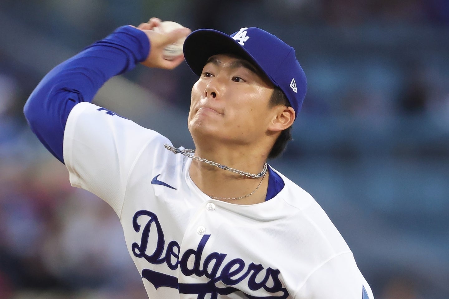 ドジャースの山本由伸が、ブルワーズ戦で６回１失点と好投した。(C)Getty Images