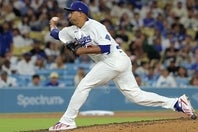 本来のパフォーマンスを発揮できていないドジャースのディアズ。(C)Getty Images