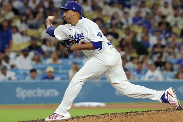 本来のパフォーマンスを発揮できていないドジャースのディアズ。(C)Getty Images