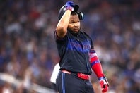 ヤンキース戦のアクシデントで無念のIL入りとなったゲレーロJr.。(C)Getty Images