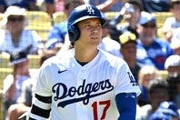 ブルワーズ戦に「１番・DH」で出場した大谷は４打数１安打だった。(C)Getty Images