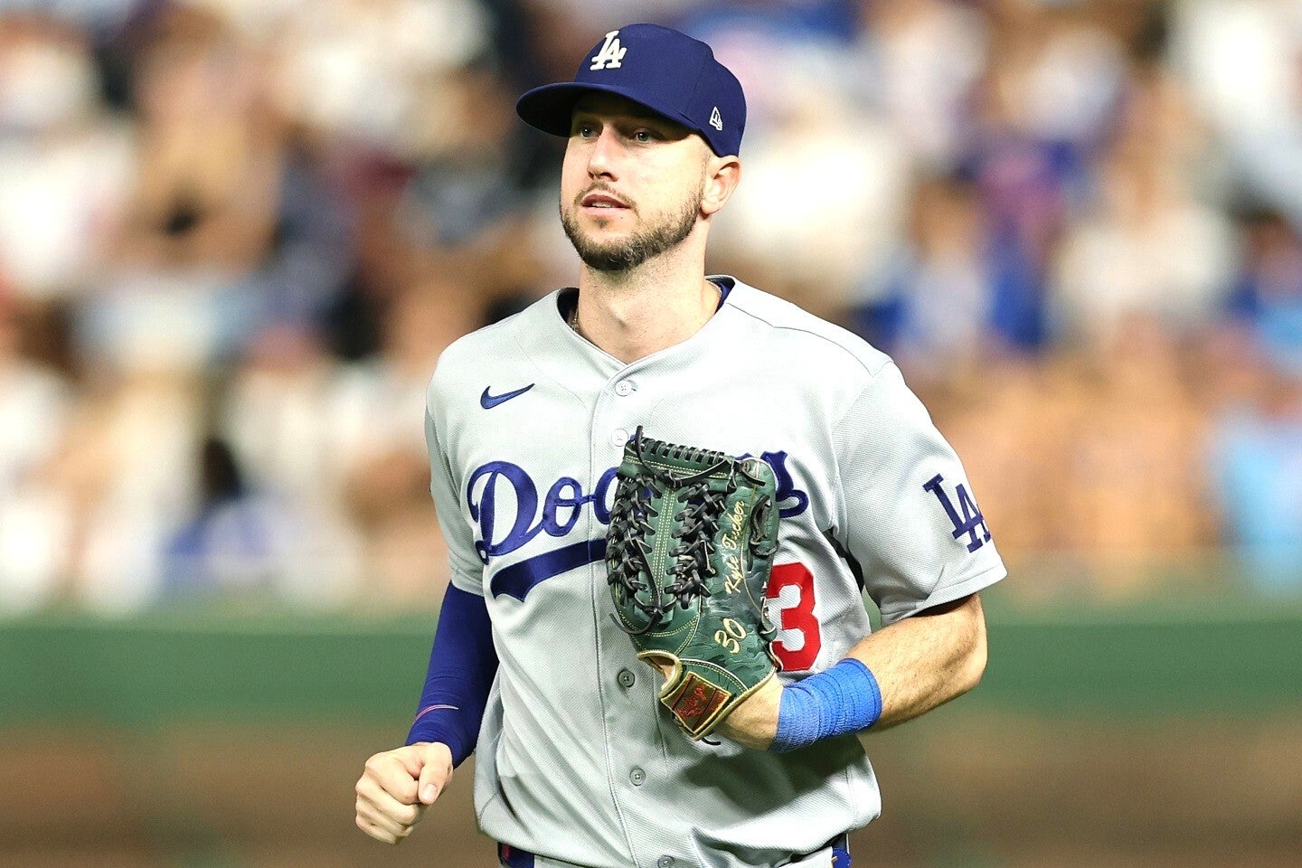 ドジャースのタッカー。守備で拙守が続いている。(C)Getty Images