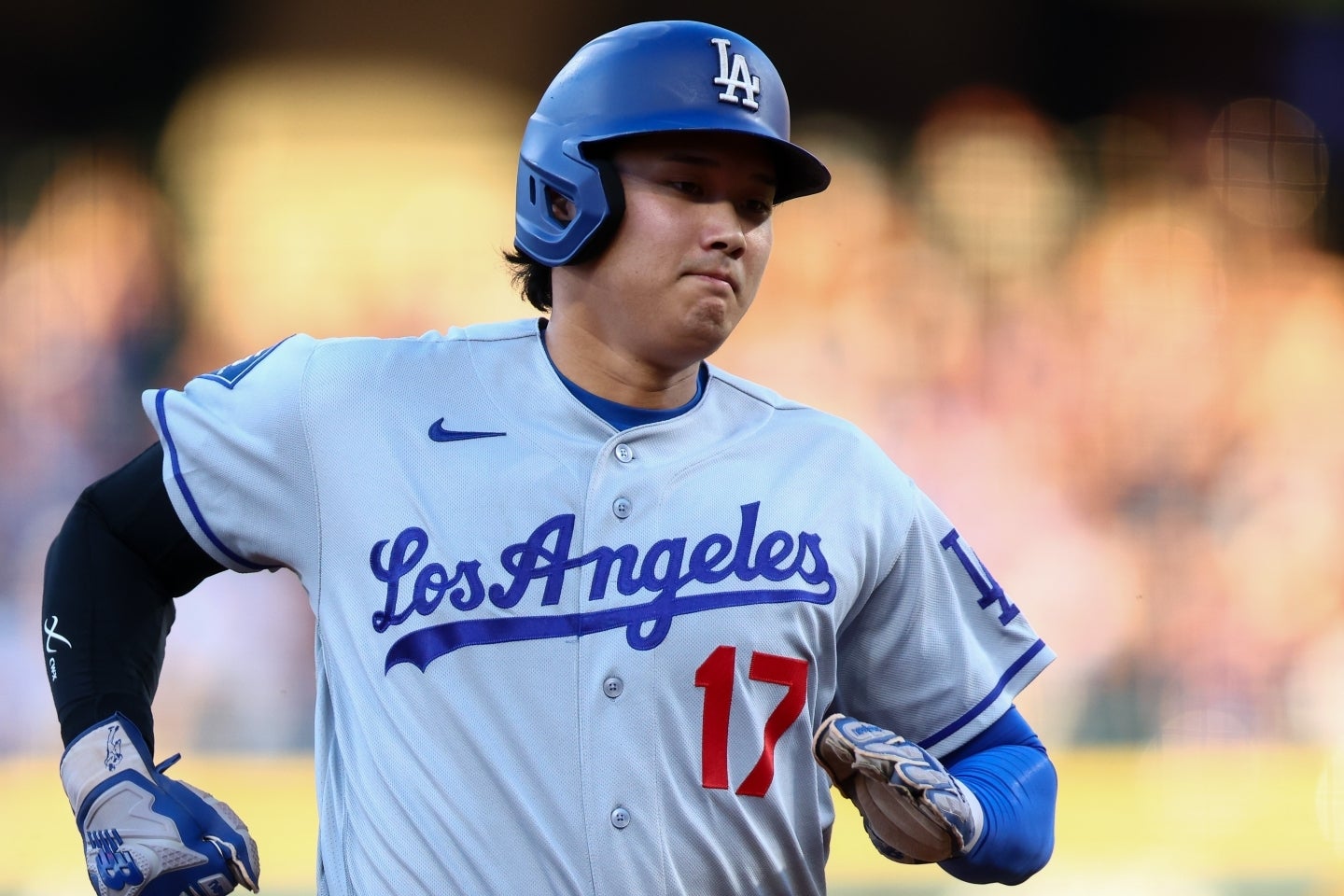 ロッキーズ戦で２本塁打を含む４安打を放った大谷。(C)Getty Images