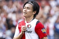 エールディビジ２節のゴアヘッド戦で、今季初ゴールと初アシストをマークしたフェイエノールトの上田。(C)Getty Images