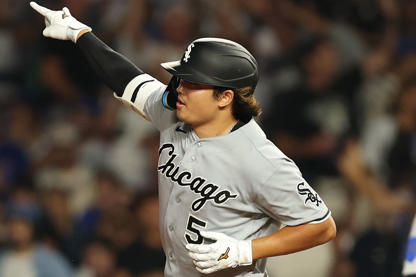 今季29号ソロ本塁打を放ったホワイトソックスの村上。(C) Getty Images